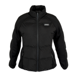 Spika GO Chase X women's jacket in black, front view with full zip, hand pockets and SPIKA badge