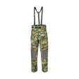 Spika Edge men's waterproof hunting pants in Biarri Camo with braces and grey knee patches, front
