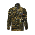Spika Basecamp men's fleece jumper in Biarri Camo with half zip and grey chest pocket, front view