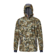Spika Valley men's hunting jacket in Biarri Camo, front view with hood up