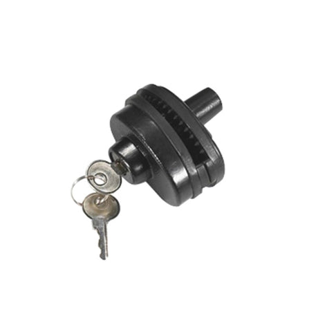 Spika keyed trigger lock in black with two keys inserted in the lock cylinder
