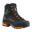 Zamberlan 3034 Seiland GTX RR men's hiking boot in black and orange, three-quarter front view