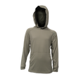 Spika Bandit youth hoodie in Moss Green with hood and front kangaroo pocket, front view