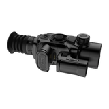 ThermTec Vidar-LRF 335L 2.0 thermal compact scope, three-quarter view of battery pack and rangefinder