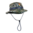 Spika Guide adult bucket hat in Biarri Camo with SPIKA branded band and adjustable chin cord
