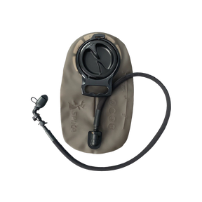 Spika Drover hydration bladder in grey with wide screw-top opening, drinking hose and bite valve