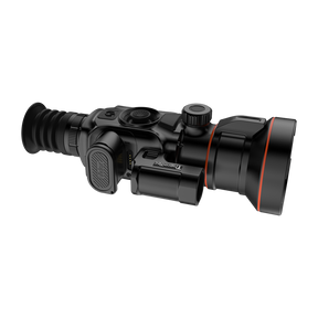 ThermTec Vidar-LRF 660L 2.0 thermal compact scope, rear three-quarter view with laser rangefinder module