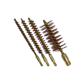 Spika bristle brushes, set of four bronze bore cleaning brushes in different calibre sizes