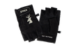 Spika Precision men's fingerless gloves in Black, pair with white deer logo and grip palm