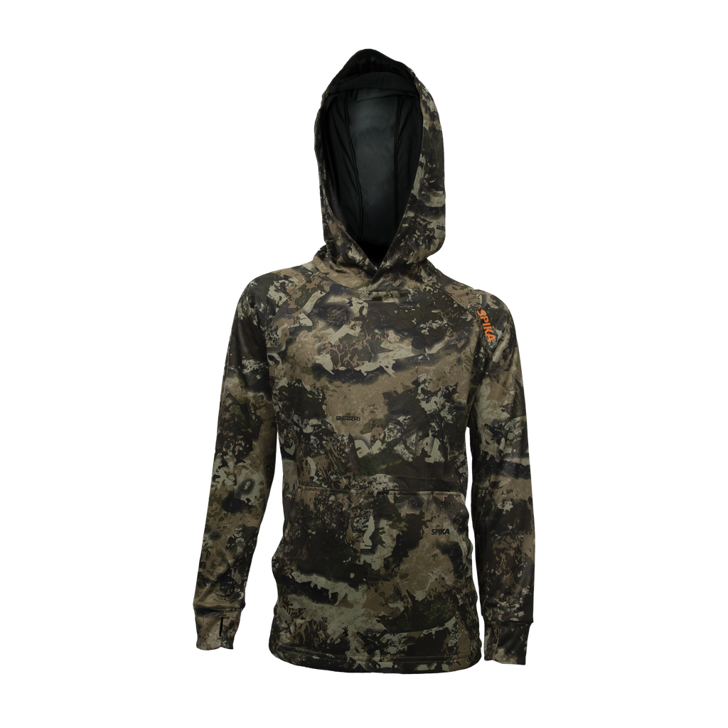 Kids Bandit UPF 50+ Hunting Hoodie – Biarri Camo | Spika