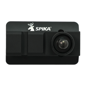 Spika Velocity bipod adaptor in black, picatinny rail plate with sling swivel stud fitted