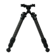 Spika Velocity Carbon Bipod 5-18in, front view with 3-section carbon fibre legs