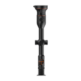 ThermTec Ares 360 2.0 thermal tube scope in black, top-down view of turrets and focus controls