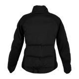 Spika GO Chase X women's jacket in black, back view with quilted lower panel and stand collar