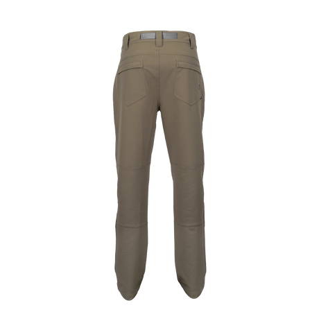 Spika Recon men's hunting pants in Tan, back view showing rear pockets and knee panels