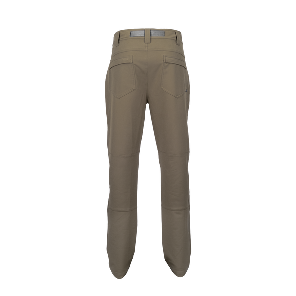 Spika Recon men's hunting pants in Tan, back view showing rear pockets and knee panels