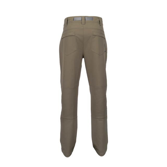 Spika Recon men's hunting pants in Tan, back view showing rear pockets and knee panels