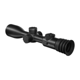 ThermTec IBEX 320L thermal tube scope, front three-quarter view of objective bell, turrets and IBEX badge