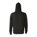 Spika GO Advance men's hoodie in black, back view showing plain back and hood