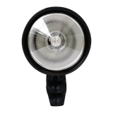Spika Trigger Light 3000 lumen spotlight, front view of the clear lens and reflector
