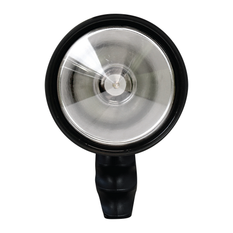 Spika Trigger Light 3000 lumen spotlight, front view of the clear lens and reflector