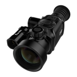 ThermTec Vidar-LRF 650L 2.0 thermal compact scope, front three-quarter view of lens and laser rangefinder