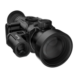 ThermTec Vidar-LRF 650L 2.0 thermal compact scope, close front three-quarter view of objective lens