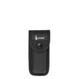 Spika Bushmaster Viper black nylon belt pouch with press-stud flap and white Spika logo