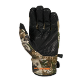 Spika Arctic men's Biarri Camo glove, palm view with hexagon silicone grip and Get Outside cuff