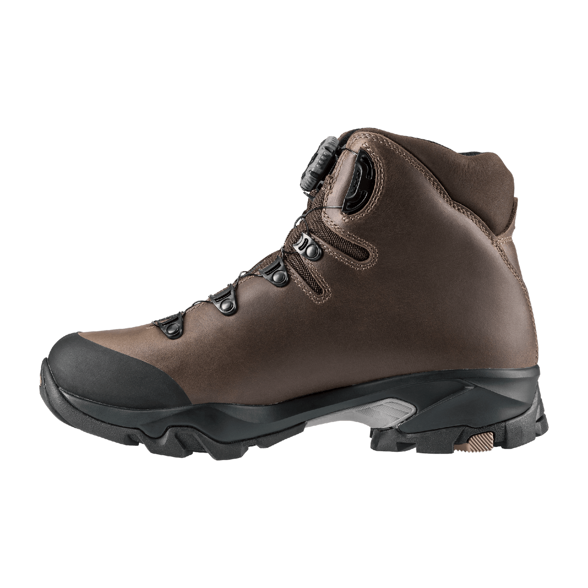 Zamberlan 4015 Leopard FGL GTX RR BOA men's hunting boot in brown leather, inner side profile