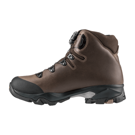 Zamberlan 4015 Leopard FGL GTX RR BOA men's hunting boot in brown leather, inner side profile
