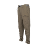Spika Recon men's hunting pants in Tan, three-quarter side view with belt and Spika cargo pocket