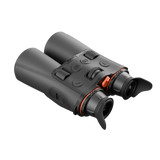 ThermTec Ventus 635L multi-spectrum binoculars, rear three-quarter view of eyecups and top controls
