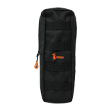 Black Spika MOLLE-style carry pouch with orange Spika logo, included with the Velocity Carbon Bipod 5-18in