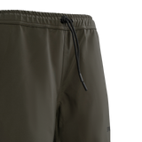 Spika Reign women's pants in Olive Summit, close-up of the elastic waist and black drawcord