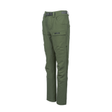 Spika Recon women's hunting pants in Ivy Green, three-quarter view with Spika cargo pocket