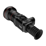 ThermTec Vidar 660 2.0 thermal compact scope, rear three-quarter view of eyecup and Vidar 660 branding