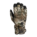 Spika Arctic men's Biarri Camo glove, back of hand view with black fingertips and wrist strap