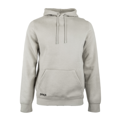 Spika Bone Collector men's Dune Green hoodie, front view with kangaroo pocket and small Spika logo