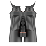 ThermTec Ventus 650L multi-spectrum binoculars, underside view of tripod mount and battery compartment