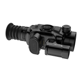 ThermTec Vidar-LRF 335L 2.0 thermal compact scope, angled side view of battery cover and focus knob