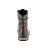 Zamberlan 1004 Hunter Evo GTX RR WL men's hunting boot in Waxed Chestnut, rear view of heel and padded collar