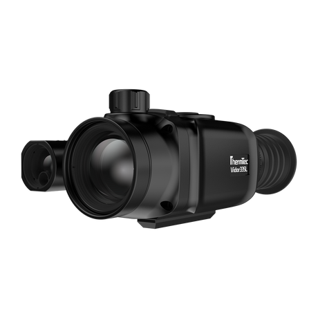 ThermTec Vidar-LRF 335L 2.0 thermal compact scope, front three-quarter view of lens and model label