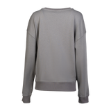 Spika Coronet women's crew sweatshirt, plain back view with ribbed cuffs and hem