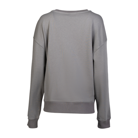 Spika Coronet women's crew sweatshirt, plain back view with ribbed cuffs and hem