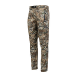 Spika Nomad men's hunting pants in Biarri Camo, three-quarter view showing the zip thigh pocket