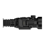 ThermTec Vidar-LRF 650L 2.0 thermal compact scope, side view of battery compartment and focus knob