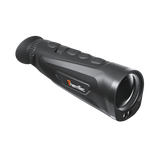 ThermTec Cyclops 335L 3.0 thermal monocular, front three-quarter view of lens, buttons and ThermTec logo