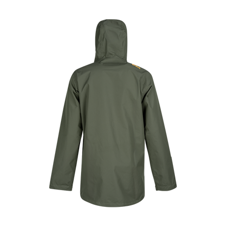 Spika Scout men's hunting jacket in Olive, back view with hood