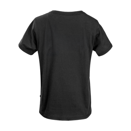 Spika GO Nomadic women's T-shirt in black, back view showing the plain unprinted back